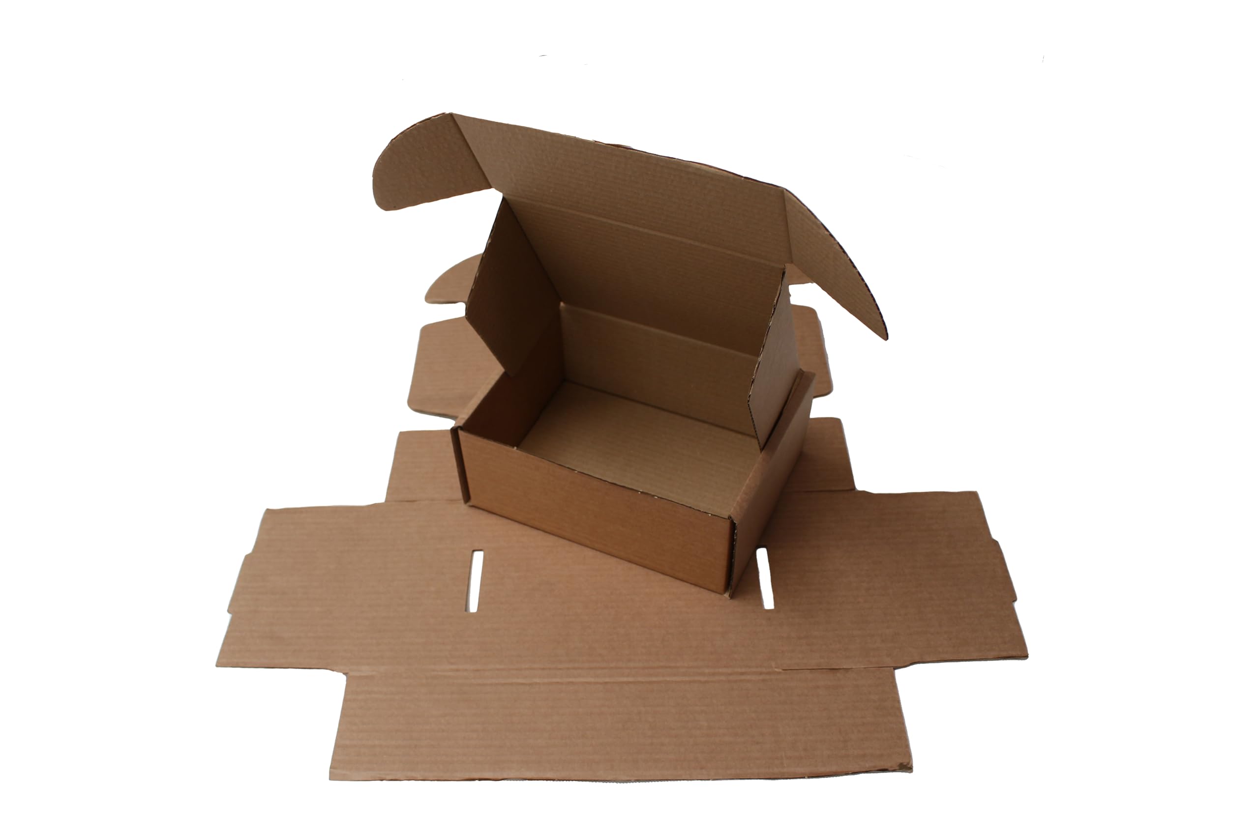 TPBK24 Postal Box 216x169x89mm 8.5x6.6x3.5" Trojan Brown Kraft Small Parcel Postal Packing Mailing Boxes Eco Friendly FSC Certified Biodegradable and Recyclable - Sold in Packs of 25