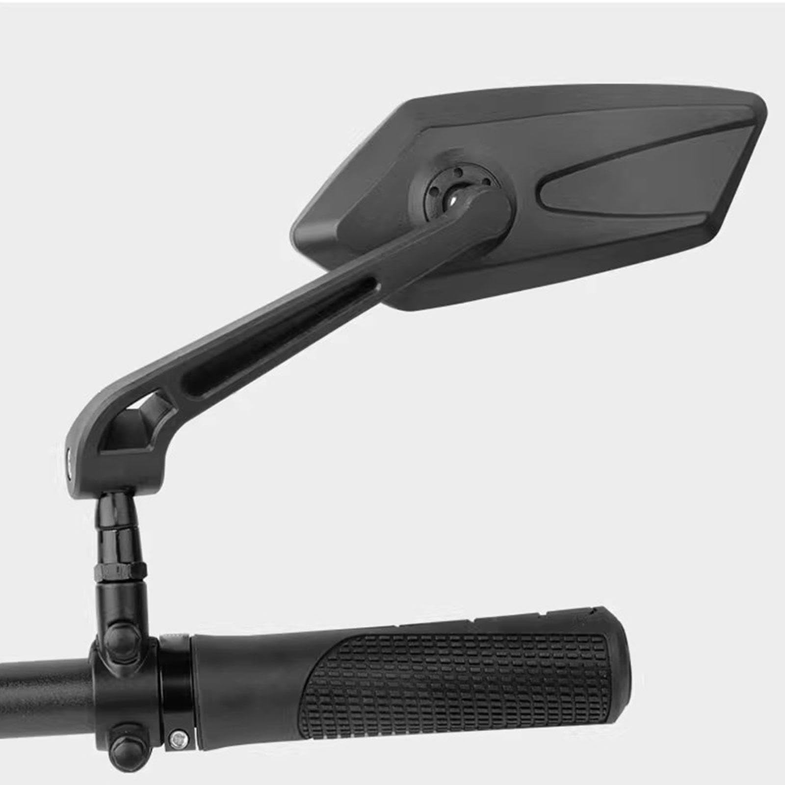Fahrradspiegel 1 Paar, HD-Weitwinkel-Lenker-Rückspiegel um 360° Drehbarer Seitenspiegel aus Sicherheitsglas Fahrrad-Lenkerspiegel für Mountainbike, E-Bike, Roller, Snowbike,