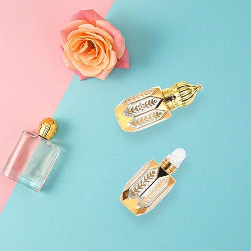 Miniatura 7 de GLEAVI 12 piezas Essential Ml Mini Fragancia Exquisita Pequeña Er Perfume Recargable Plástico Aceite DIY Sub-ing Perfumes Bálsamos En Oro