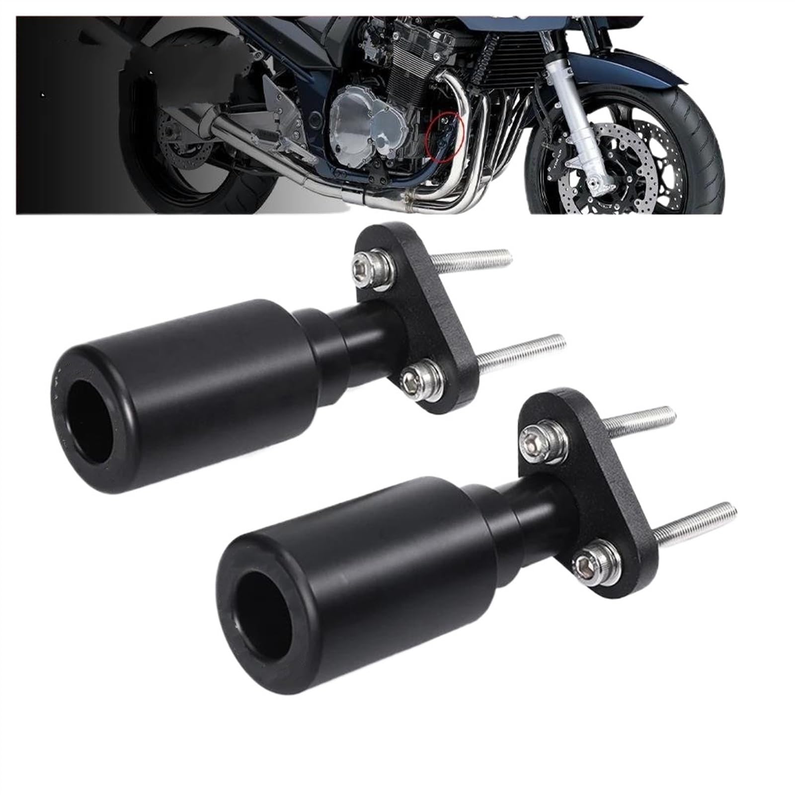 Defensa Protector De Motor Protector Choque Deslizadores Marco para Suzuki para GSF1200N 1200S para Bandit 1200N/S Protección Anticaída Rueda Motocicleta Almohadilla Choque Topes Anticaida Moto