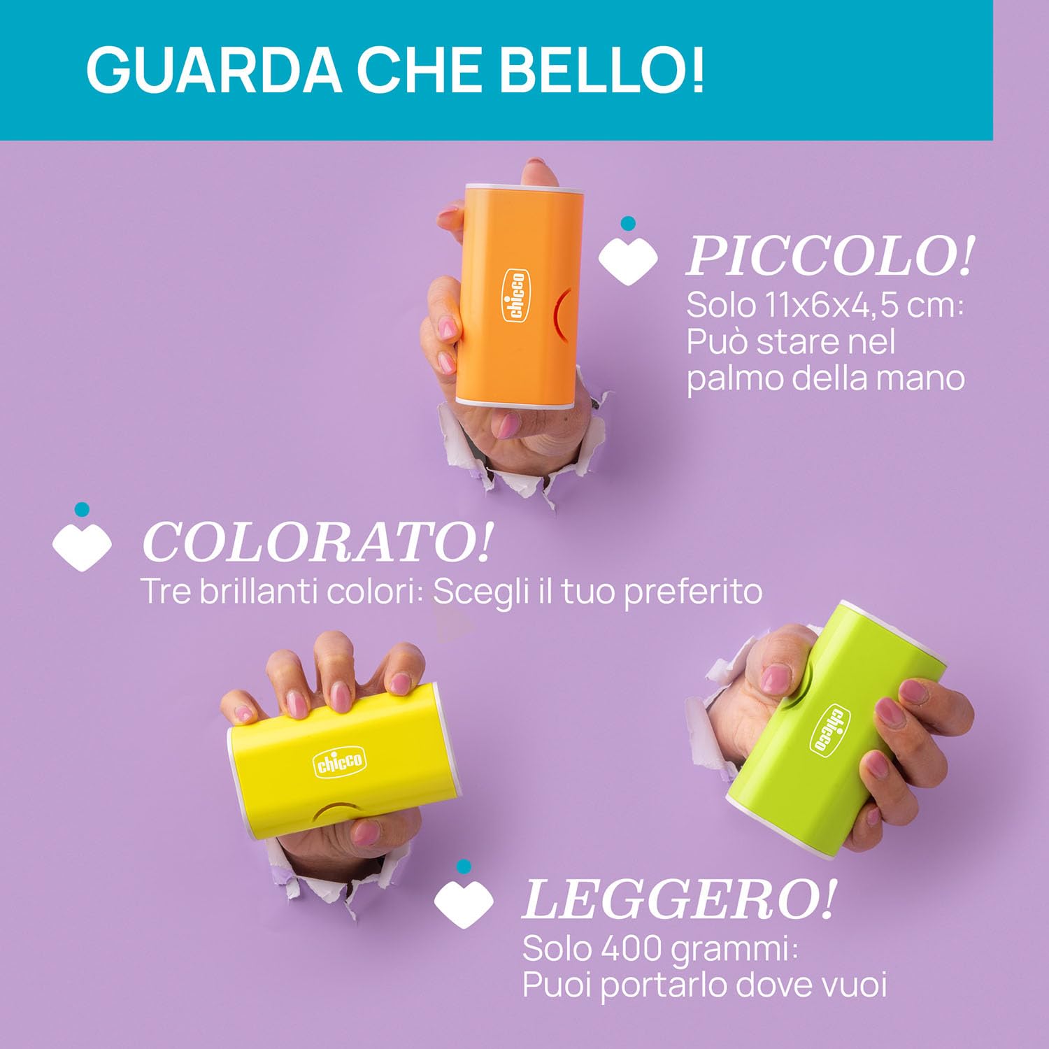 Chicco Nebulizzatore a Micropistone Portatile Silenzioso per Bambini e Adulti