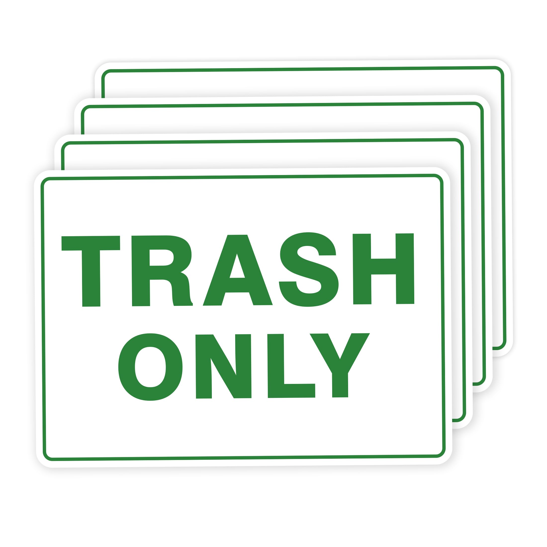 Amazon: 4PCS Trash Only Stickers for Trash Bins,Self-Adhesive