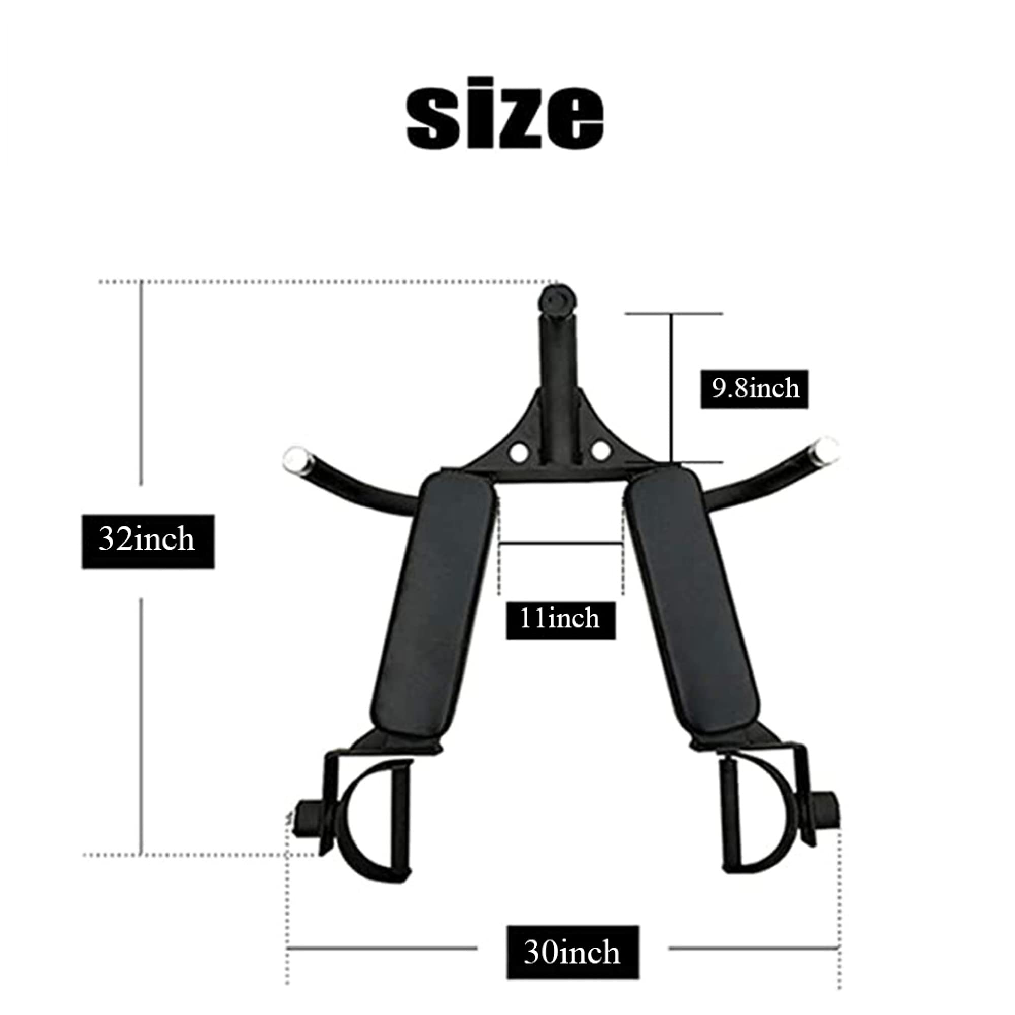 Landmine Handvat Bevestiging, Heavy Shoulder Press Landmine Handvat voor 2 Inch Olympische Bar, Multifunctionele Squat Push Grip T-Bar Rij Platform