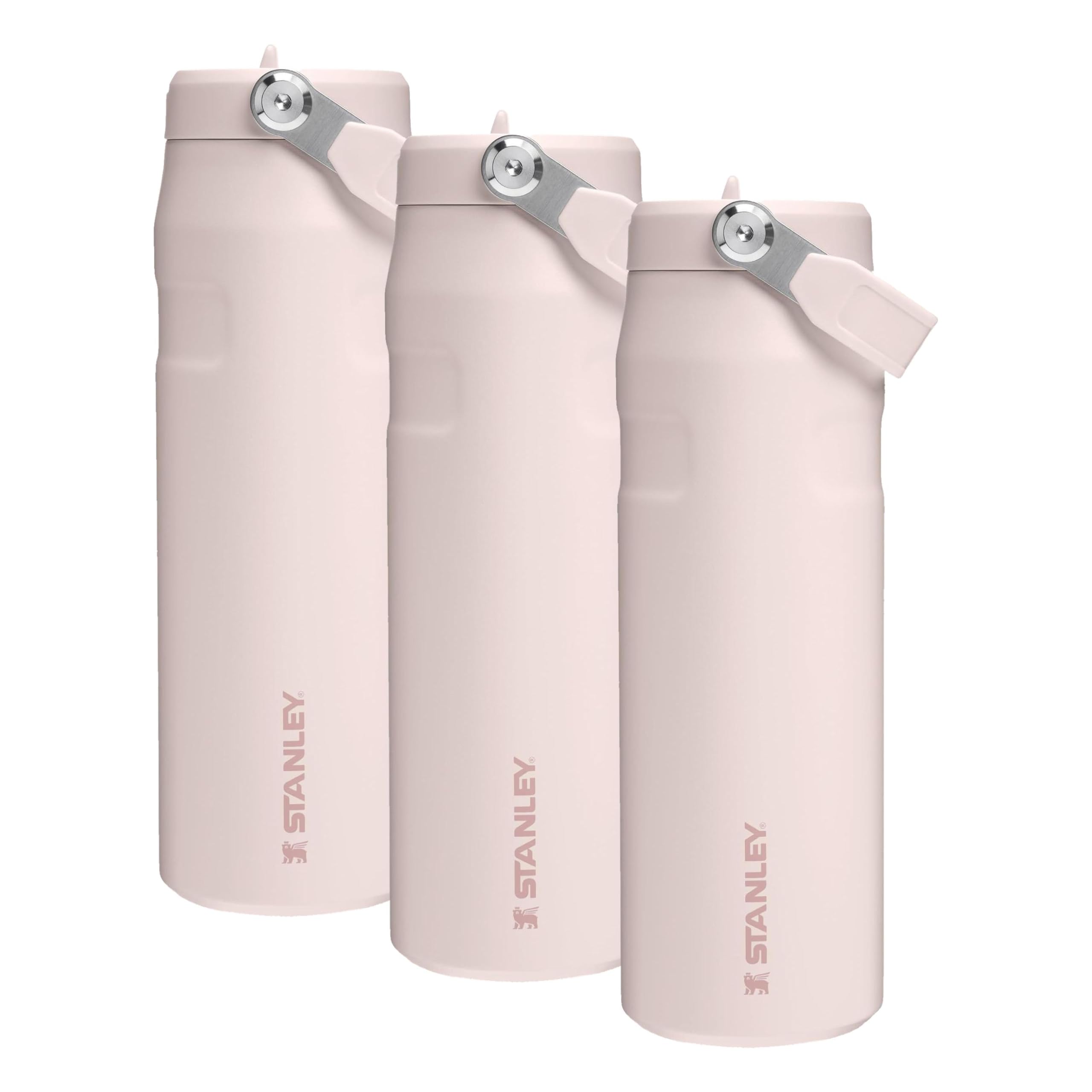 Stanley 1913 Flip Straw 2.0 Borraccia Con Cannuccia 0.7L - 10 Ore Di Freddo - 2 Giorni Di Freddo - Acciaio Inossidabile - Senza BPA - A Prova di Perdite - Lavabile In Lavastoviglie - Rose Quartz