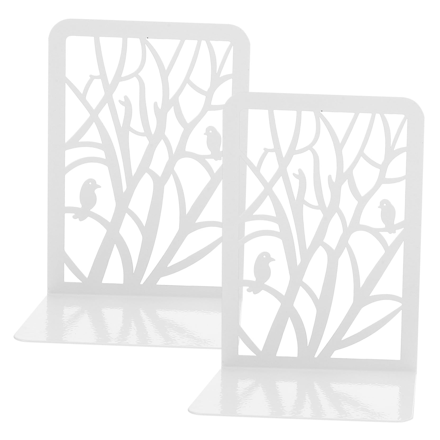 POPETPOP 2 pezzi Fermalibri in Metallo Resistente per Mensole e Scrivania Design e Stabile Supporto Libri Decorativo e Funzionale per Casa e Ufficio