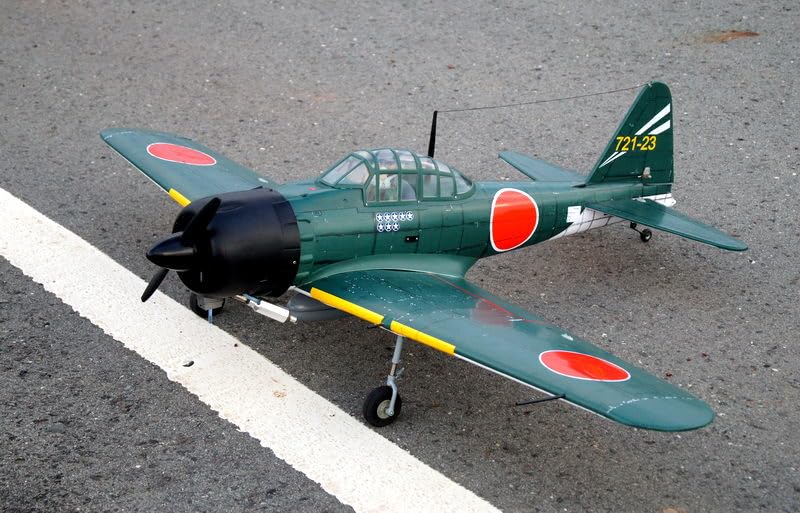 Samolot A6M5 Zero (klasa .46 EP-GP)(wersja zielona) ARF - VQ-Models