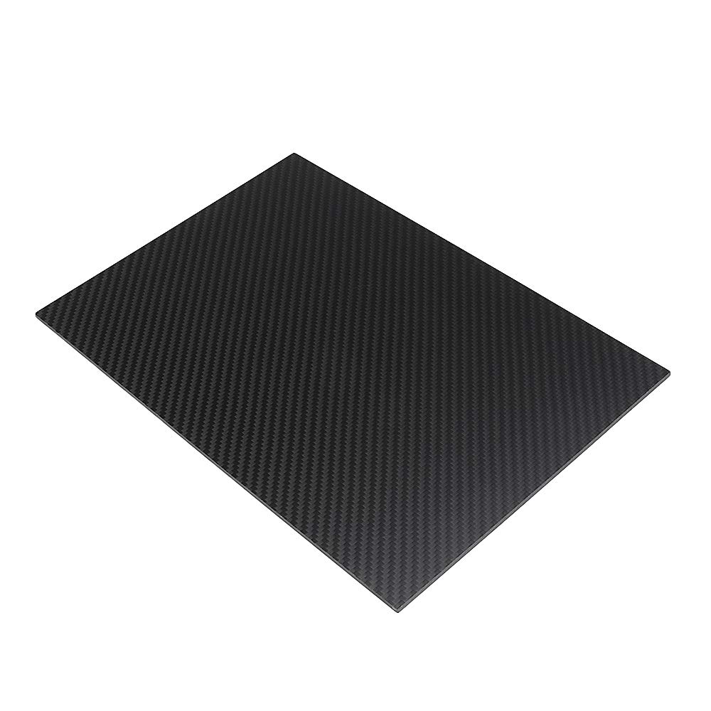 CCChaRLes 250X420Mm 3K Pannello In Fibra Di Carbonio Pannello In Fibra Di Carbonio Tessuto Opaco Pannello Opaco Spessore 0,5-5Mm - 0,5 millimetri