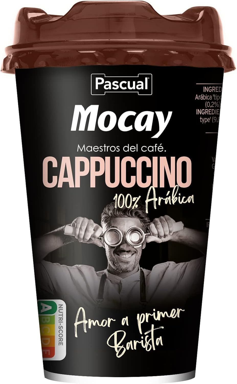 Pack 10 Mocay Café Frío Cappuccino 200 ml | Café Listo para Beber con Leche | Elaborado con Café 100% Arábica | Bebida Refrigerada Lista para Tomar | Entrega 24h