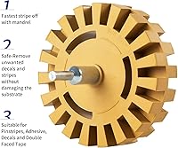 Vista 2 de CowboyBOB Removedor de Calcomanías Rueda Borradora Rueda de Goma para Taladro Elimina Rayas de Automóvil Cintas de Vinilo y Gráficos Kit