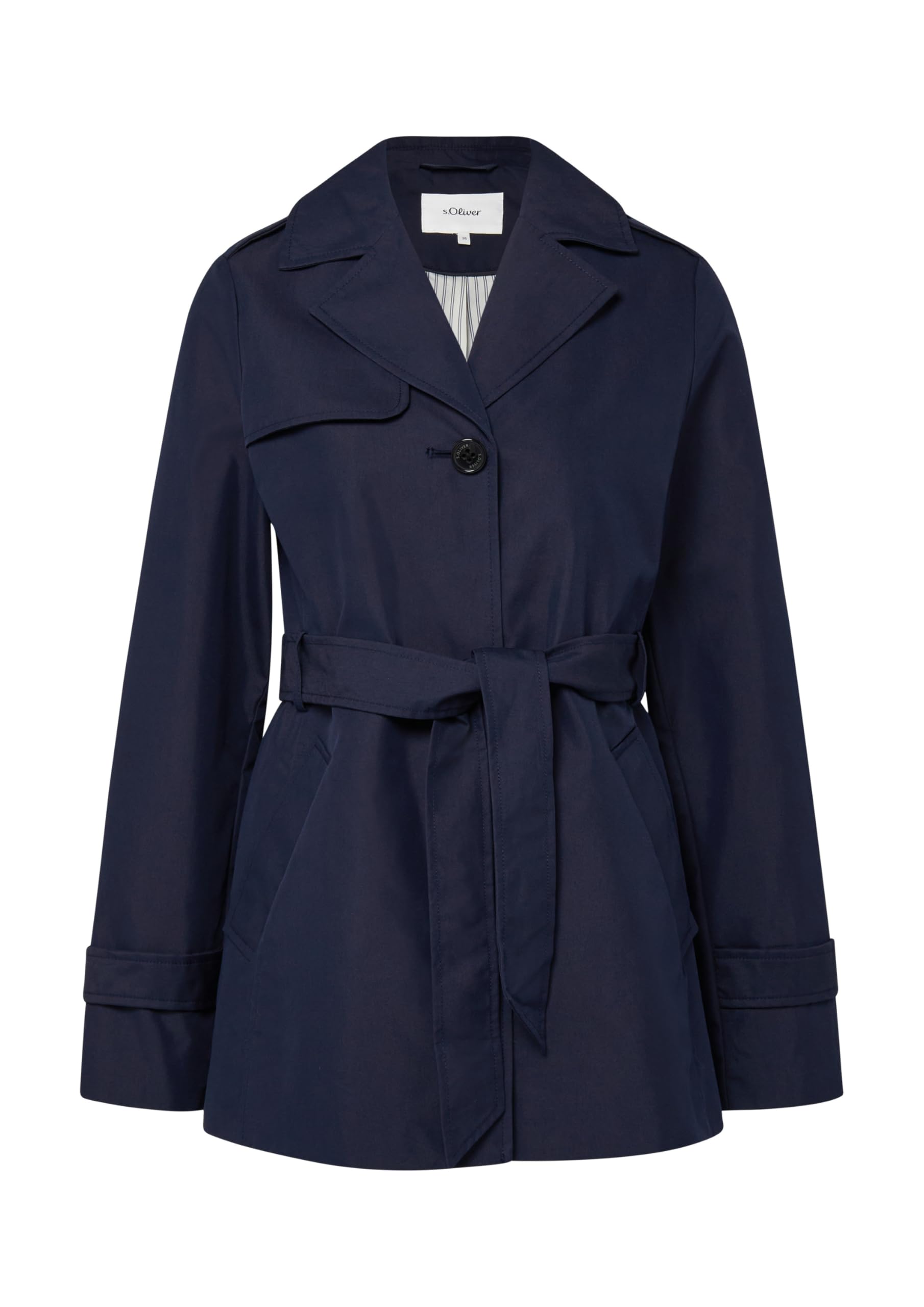 s.Oliver Wasserabweisender Trenchcoat im Slim Fit