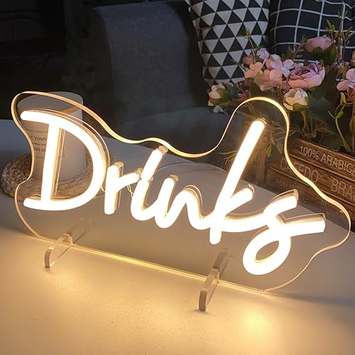 Miniatura 5 de Número de mesa de bebidas, lámpara de escritorio, luz nocturna, letra de boda, letrero de neón LED, decoración de mesa de boda, luz de neón, tienda,