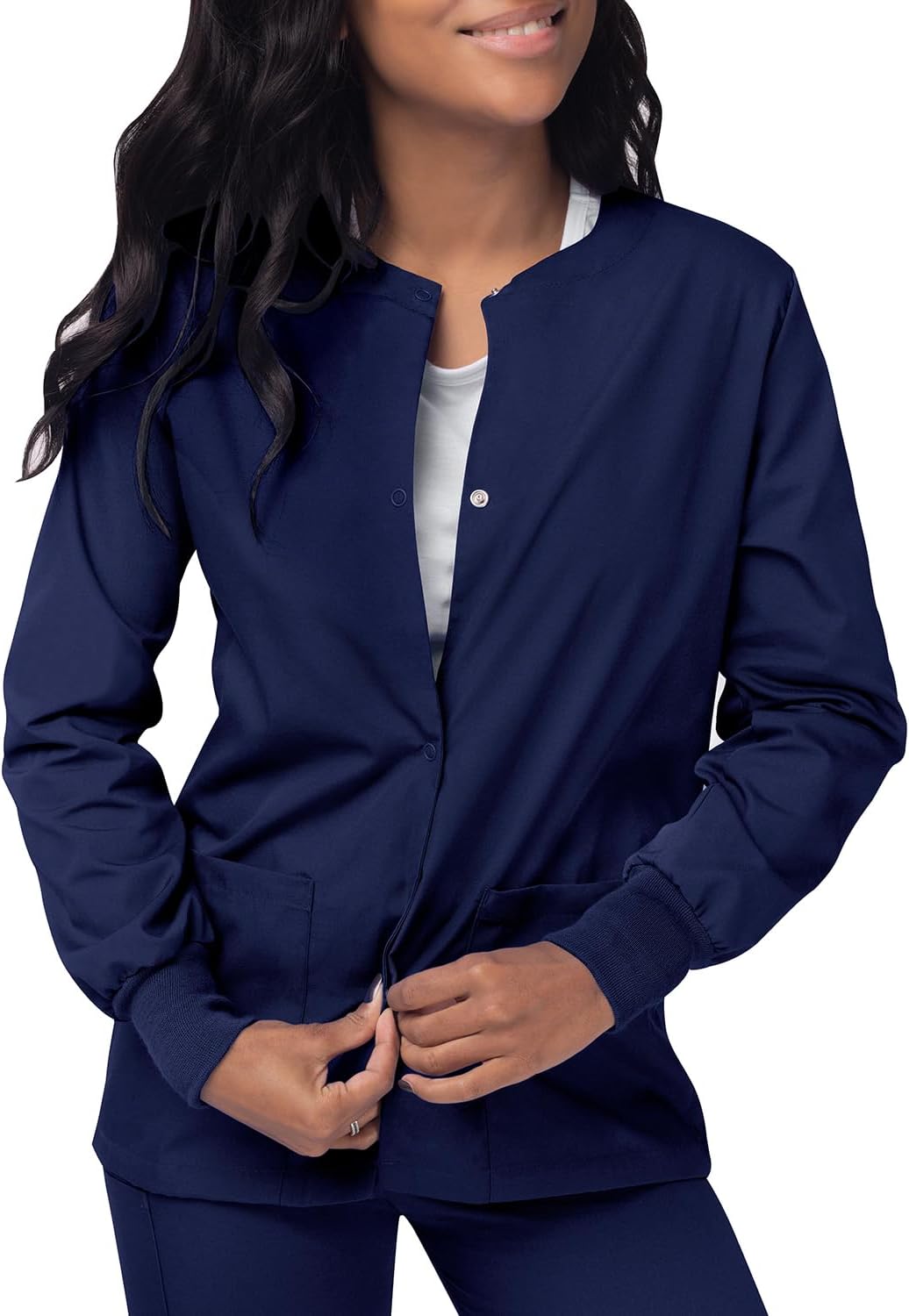 Sivvan Scrubs for Women - Front Snap Warm - Up Jacket - Image 4