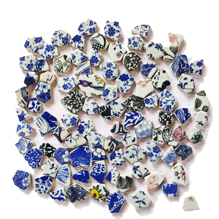 Azulejos de mosaico DIY cerámicos: piezas de porcelana para manualidades y decoración