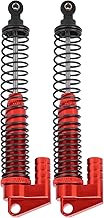 Amortecedor RC, Metal Boa Flexibilidade 2 Pçs Amortecedores RC para SCX10II D90 90046 90047 90053 1/10 RC Esteira(vermelho)