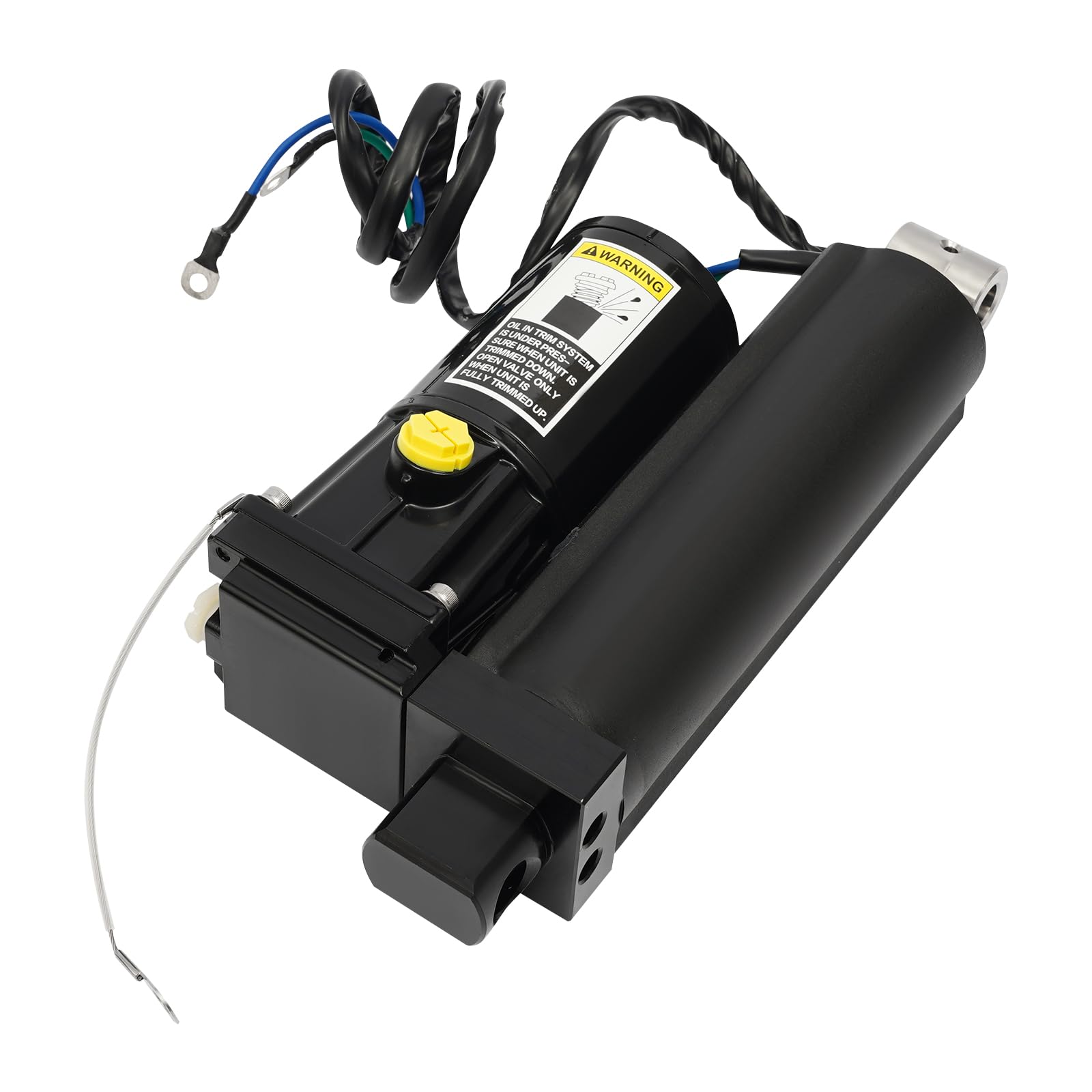 Power Trim & Tilt Assembly para fueraborda 12 V 500 W, ajuste de altura IP67 para motores Yamaha 40-60 CV de 4 tiempos, aleación de aluminio con anodizado duro, encapsulación protectora para