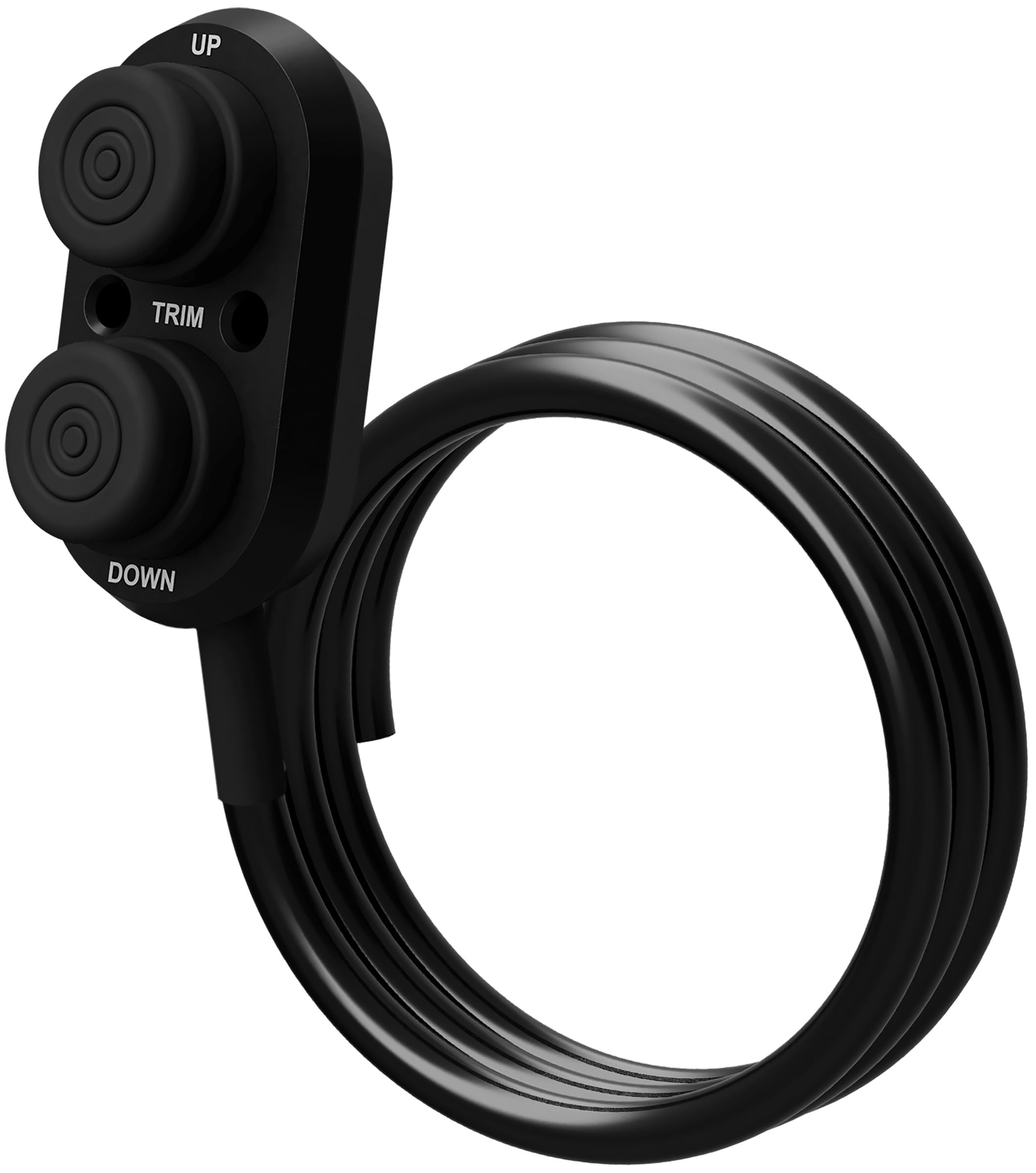 TTC-1-DP Push Button Transom Trim Switch, Black