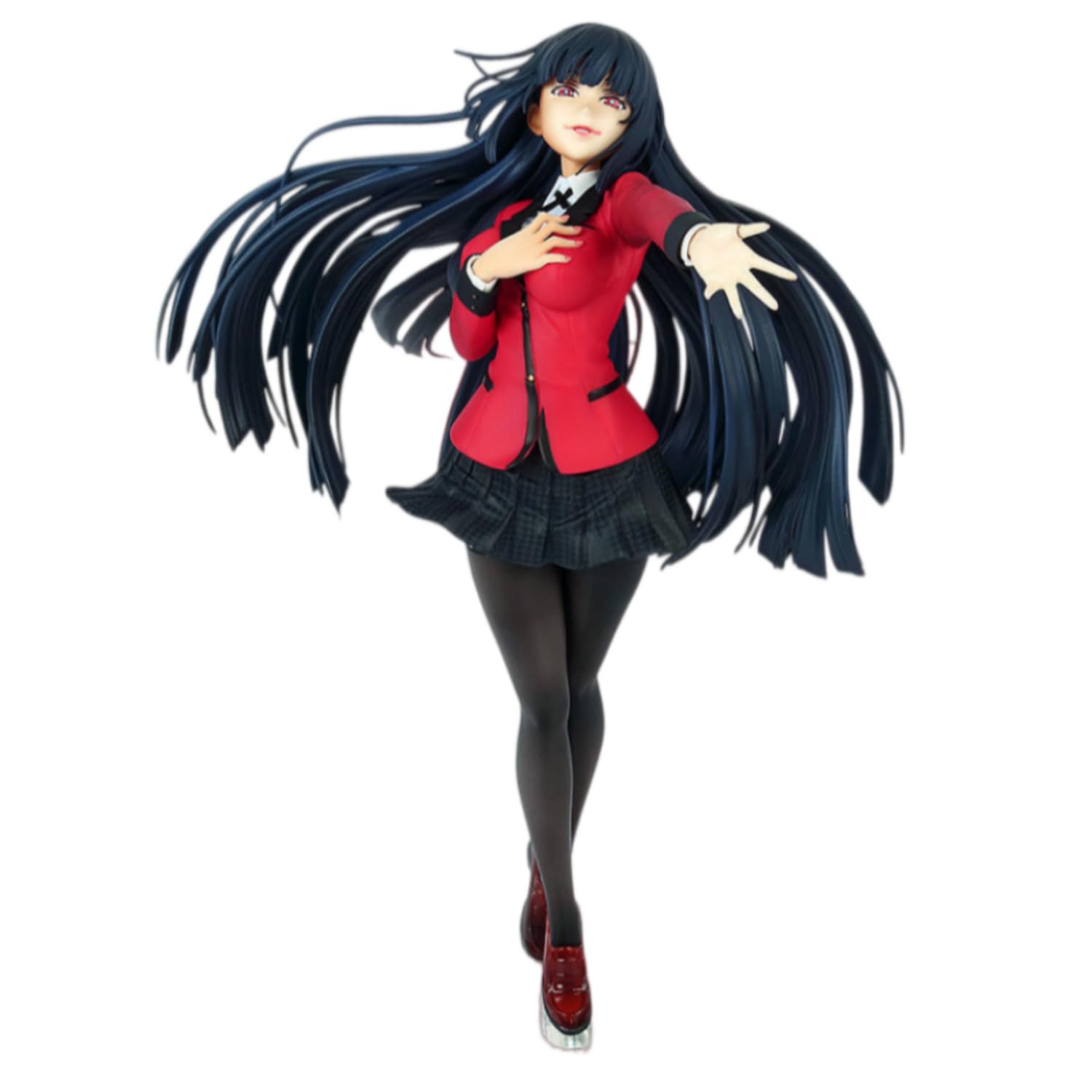 REOZIGN Kakegurui Figur, Jabami Yumeko Action-Figur, 22 cm, japanische Uniform, Anime, Manga, PVC, Puppenfiguren, Dekoration