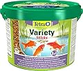 Tetra Pond Variety Sticks Fish Food, Mix of Three Different Food Sticks for All Pond Fish, 10 Litre