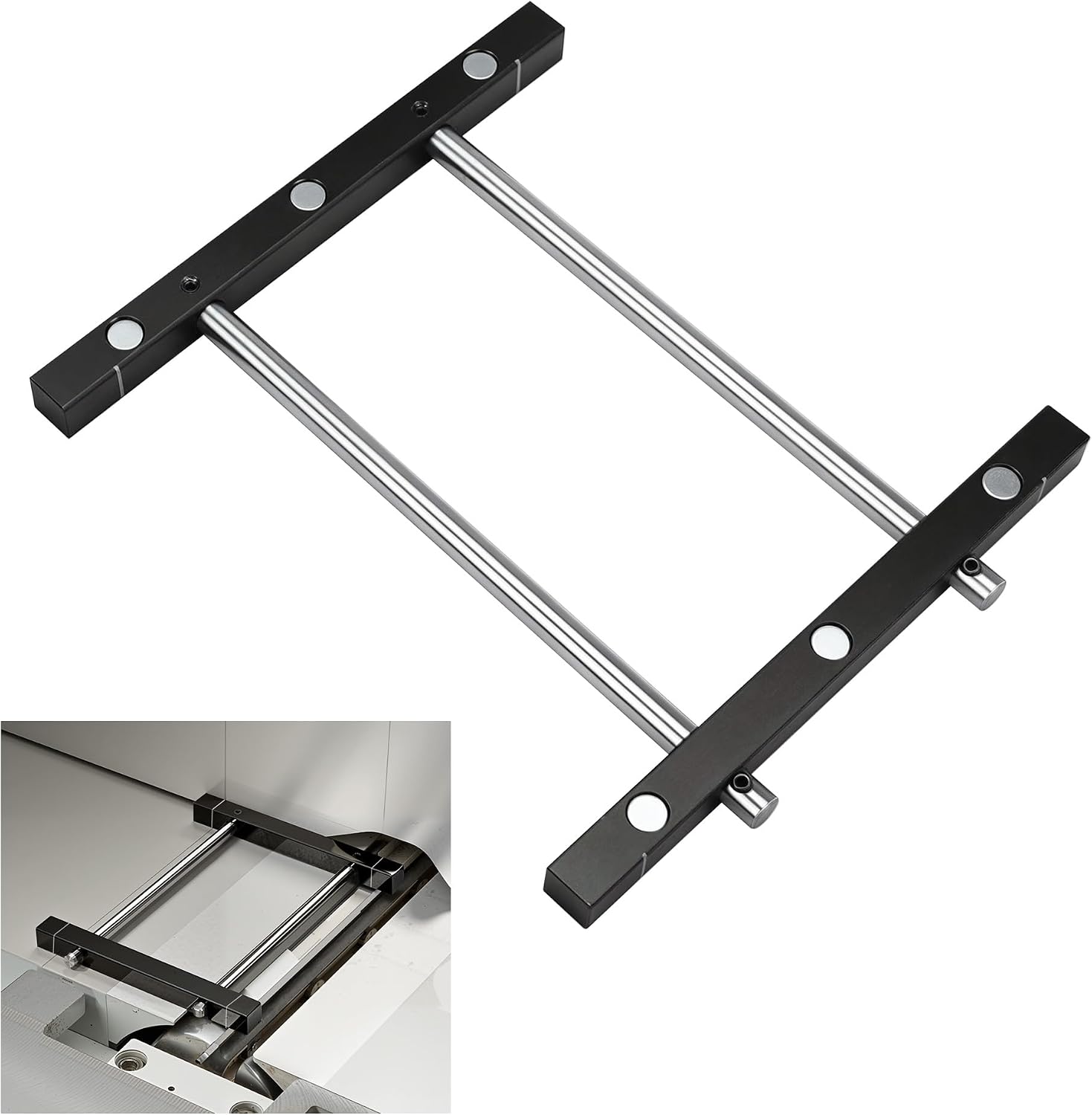 Jointer Knife Setting Jig Metal Bars with Magnets for 4"-8" Jointer Blades Easy Quick Install - 1pack