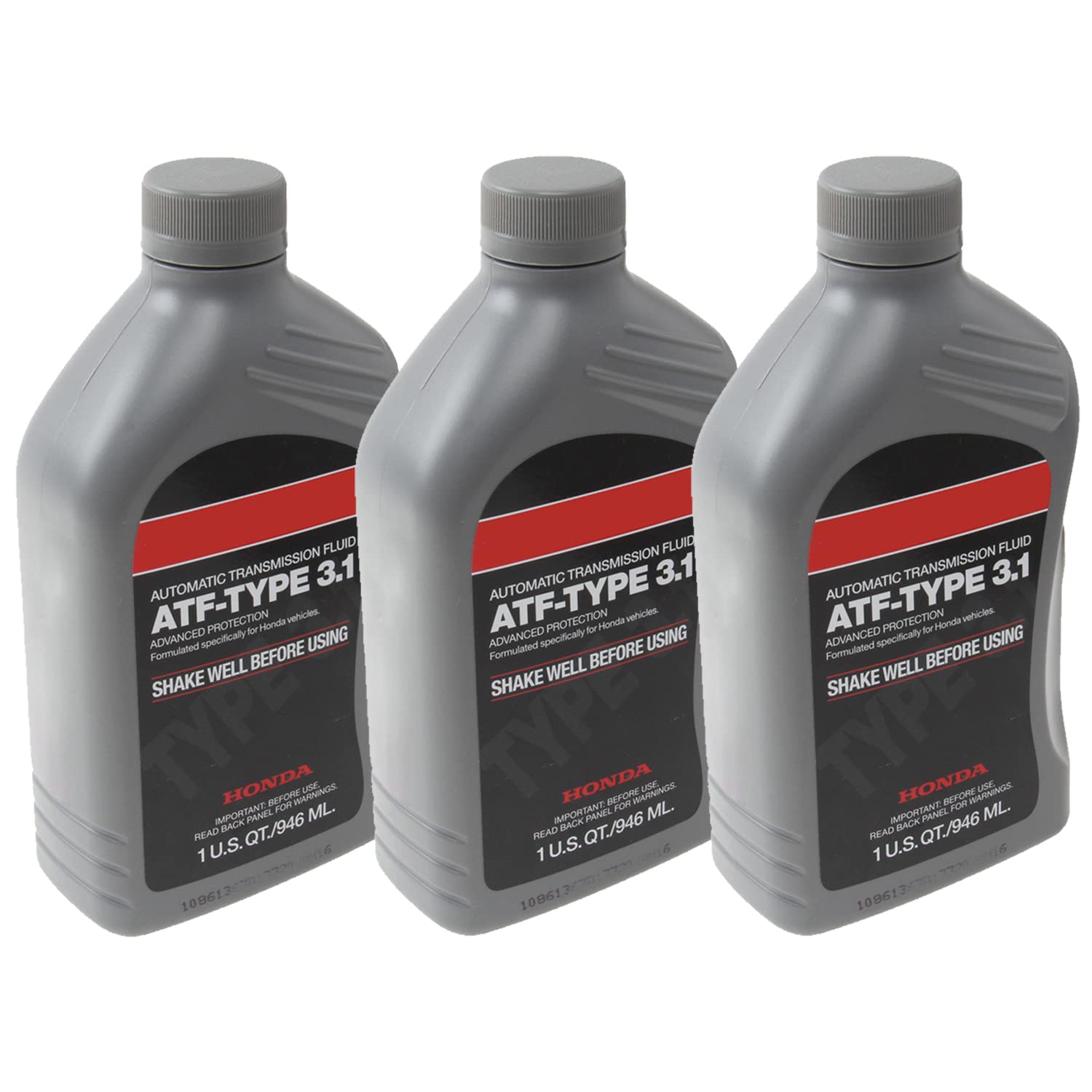 Genuine OEM Automatic Transmission Fulid 3 Quarts ATF-Type 3.1 (3x1 Qt) For Honda