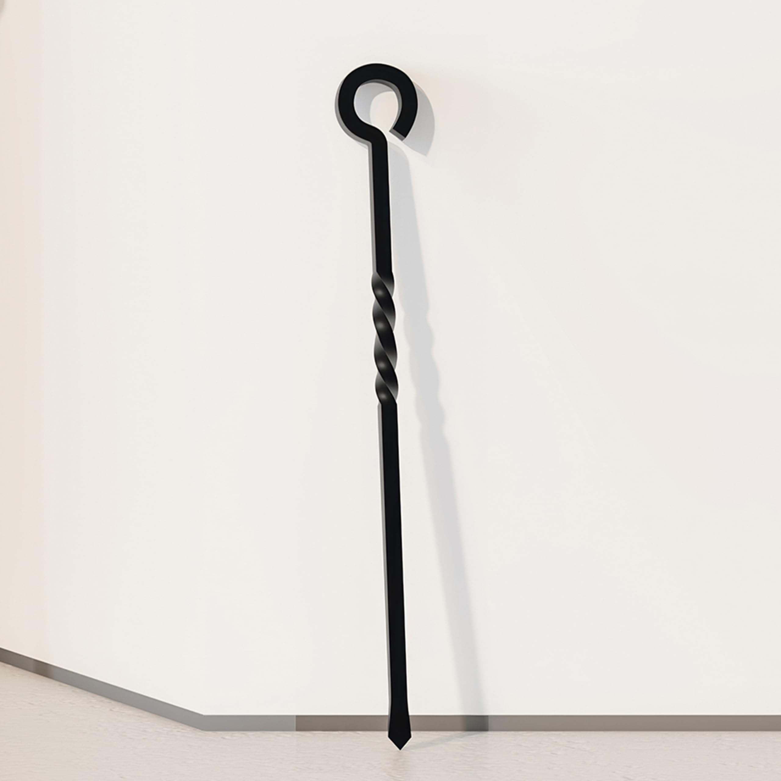 Kingson Black Fire Poker 40.5cm Long Fireplace Tool for Log Burners and Open Fires Stylish and Functional Fireside Accessory - Image 3