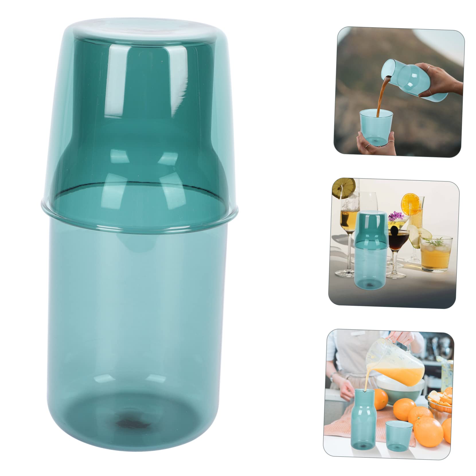 OFFSCH Glass Tea Brewing Set 2- Pitcher Cup Drinking Cup Modern and Drinkware