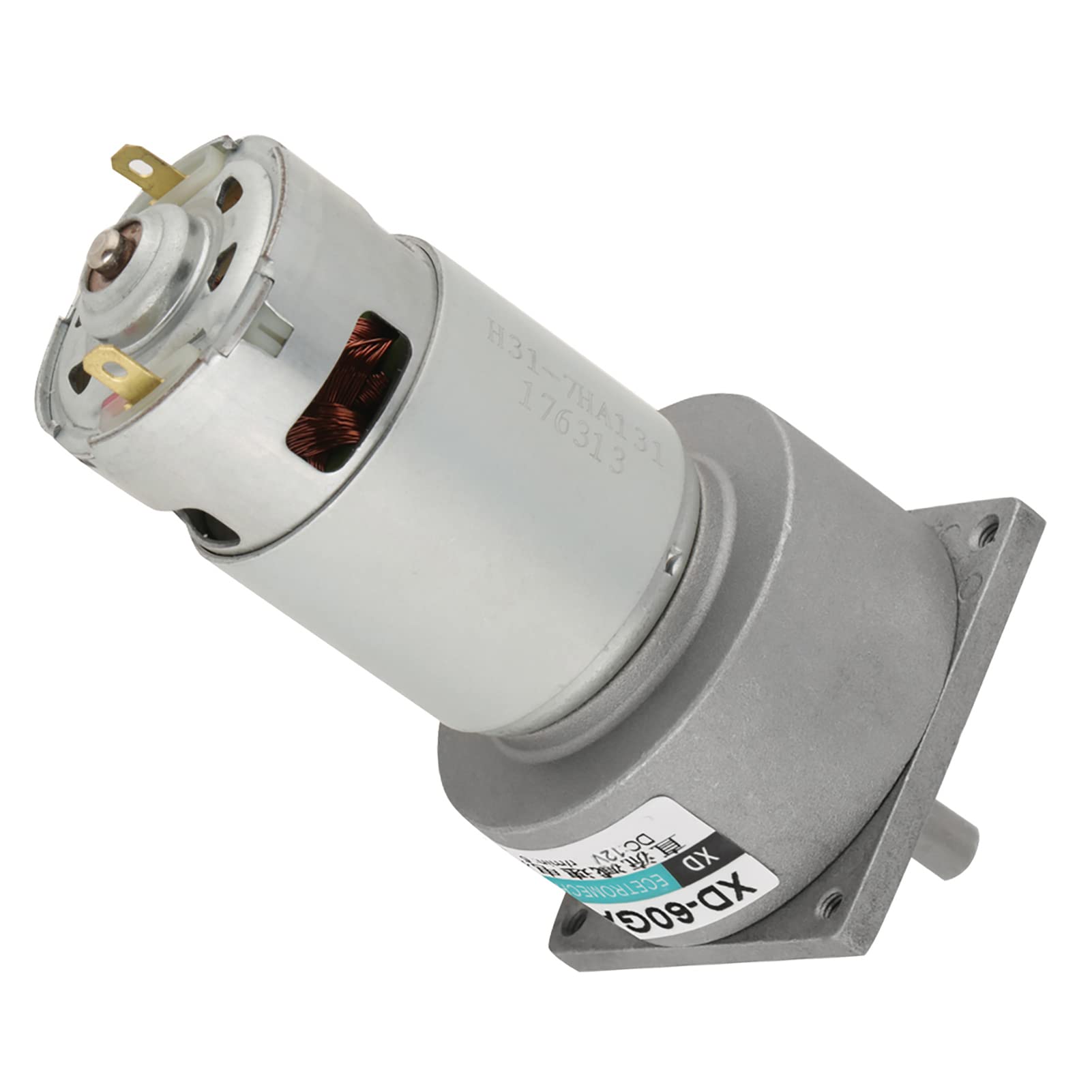 DC12V 24V 35W Micro corriente continua a corriente de metal Motor ajustable CCW CCW CCW con gran torsión para automatización de oficinas Automatización en casa Automatización (12v5 Turn)