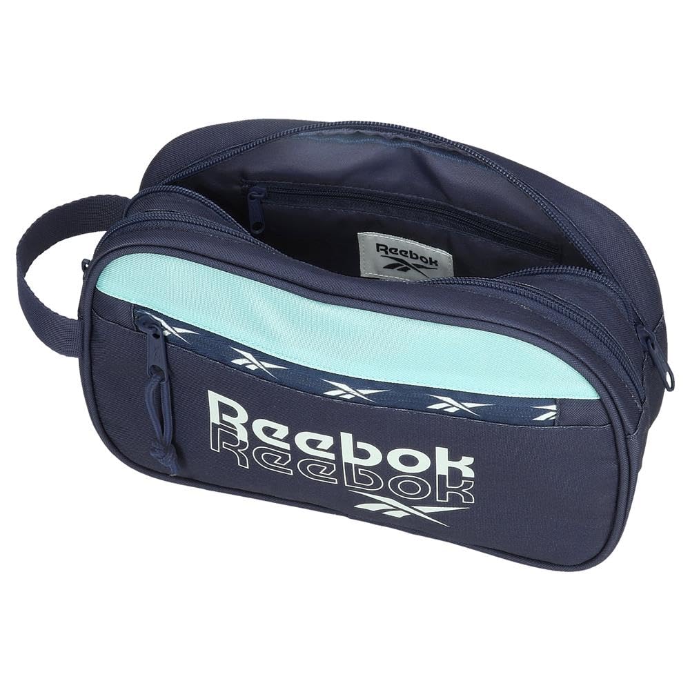 Reebok Andrew Kosmetyczka Dwukomorowa Możliwość dostosowania Niebieski 26x16x12 cm Poliester 4,99L by Joumma Bags, Niebieski, Talla única, regulowana kosmetyczka dwukomorowa