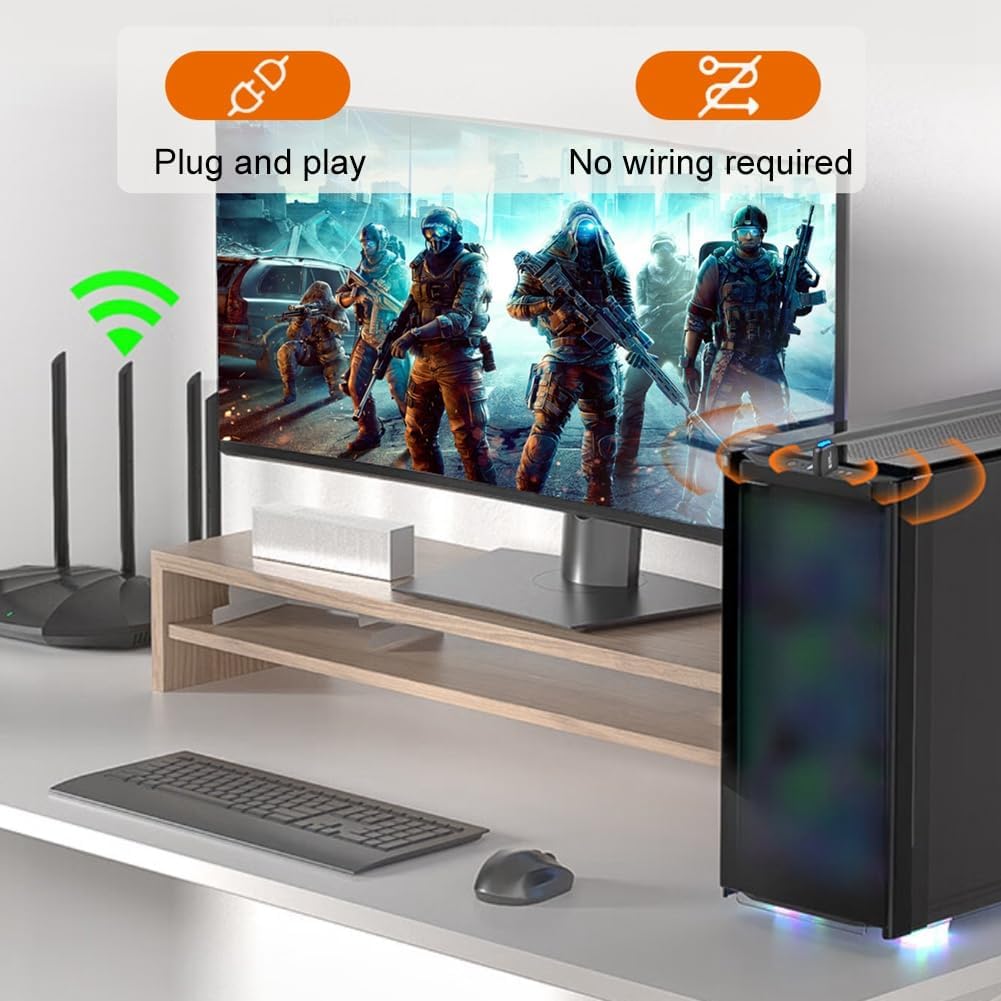 cogae USB WiFi 6 Network Card 286Mbps 802.11ax USB Dongle 2.4GHz WiFi LAN Adapter Driver Free for PC Laptop - Image 5