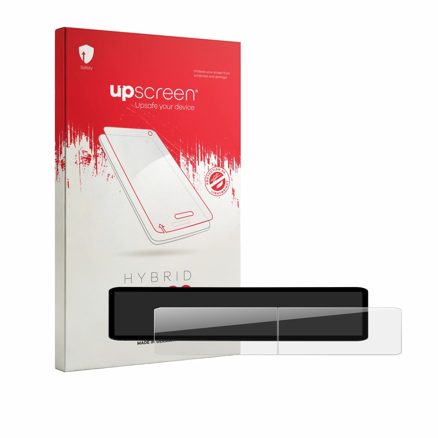 upscreen Pellicola Vetro per Kia EV2 2026 ccNC Triple Panorama Display | , Chiara Protezione Schermo Made in Germany, 9H Durezza Hybrid Glass Antigraffio Trasparente