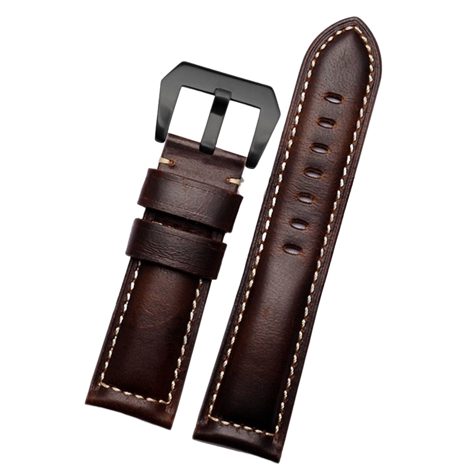 Bracelet de montre rétro en cuir véritable 20 22 24 26 mm pour Panerai PAM111 cuir de vachette