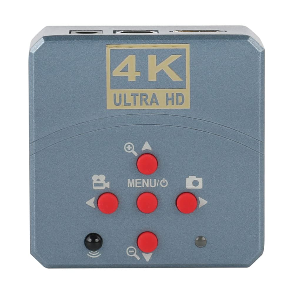 23MP 4K 1080P Ultra HD USB HDMI Videocamera per microscopio Digitale e Obiettivo con Attacco C 300X con Luce anulare Regolabile a 56 LED