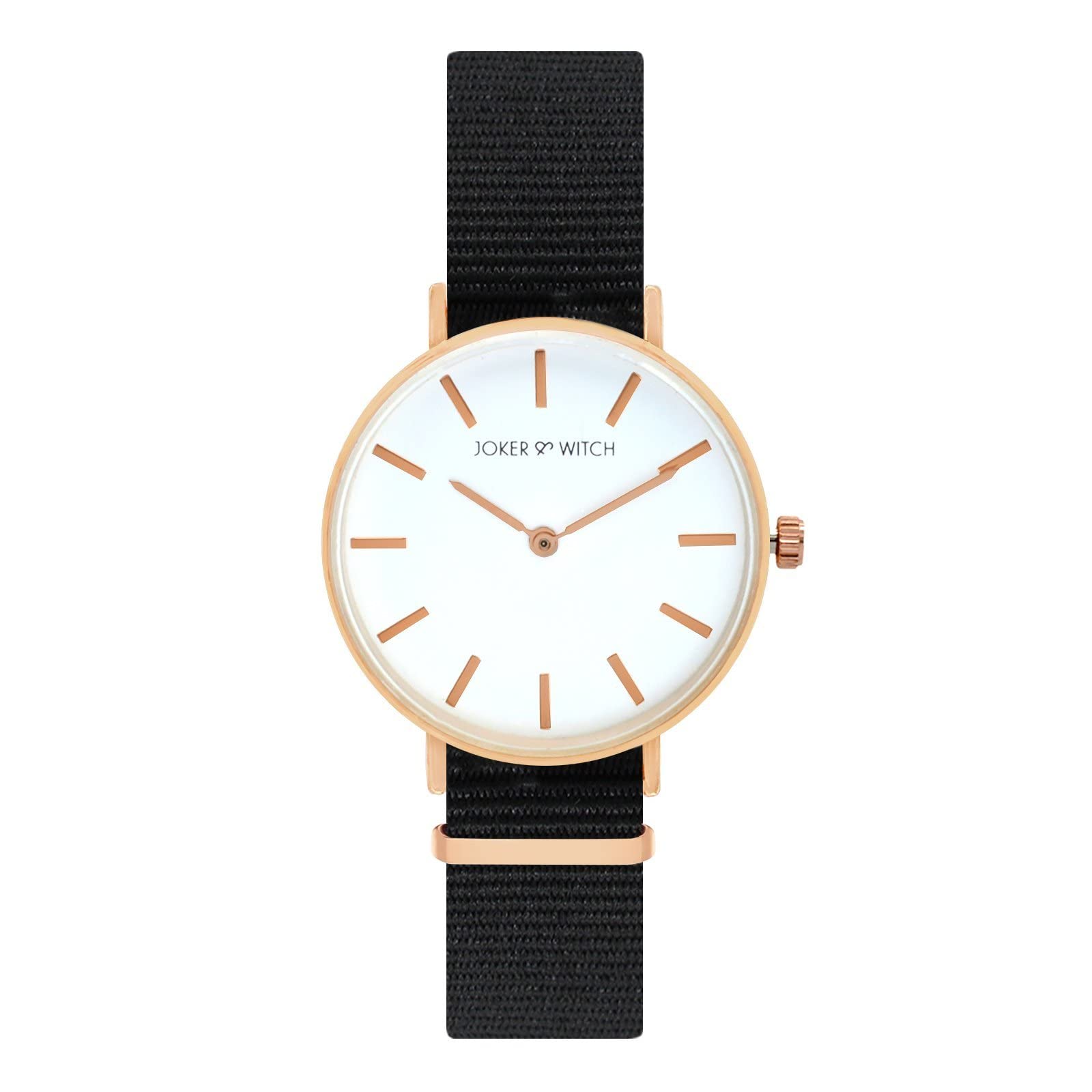 joker & witch Paris 32mm White Dial 13mm Black Synthetic Strap Watch for Women-picture-24