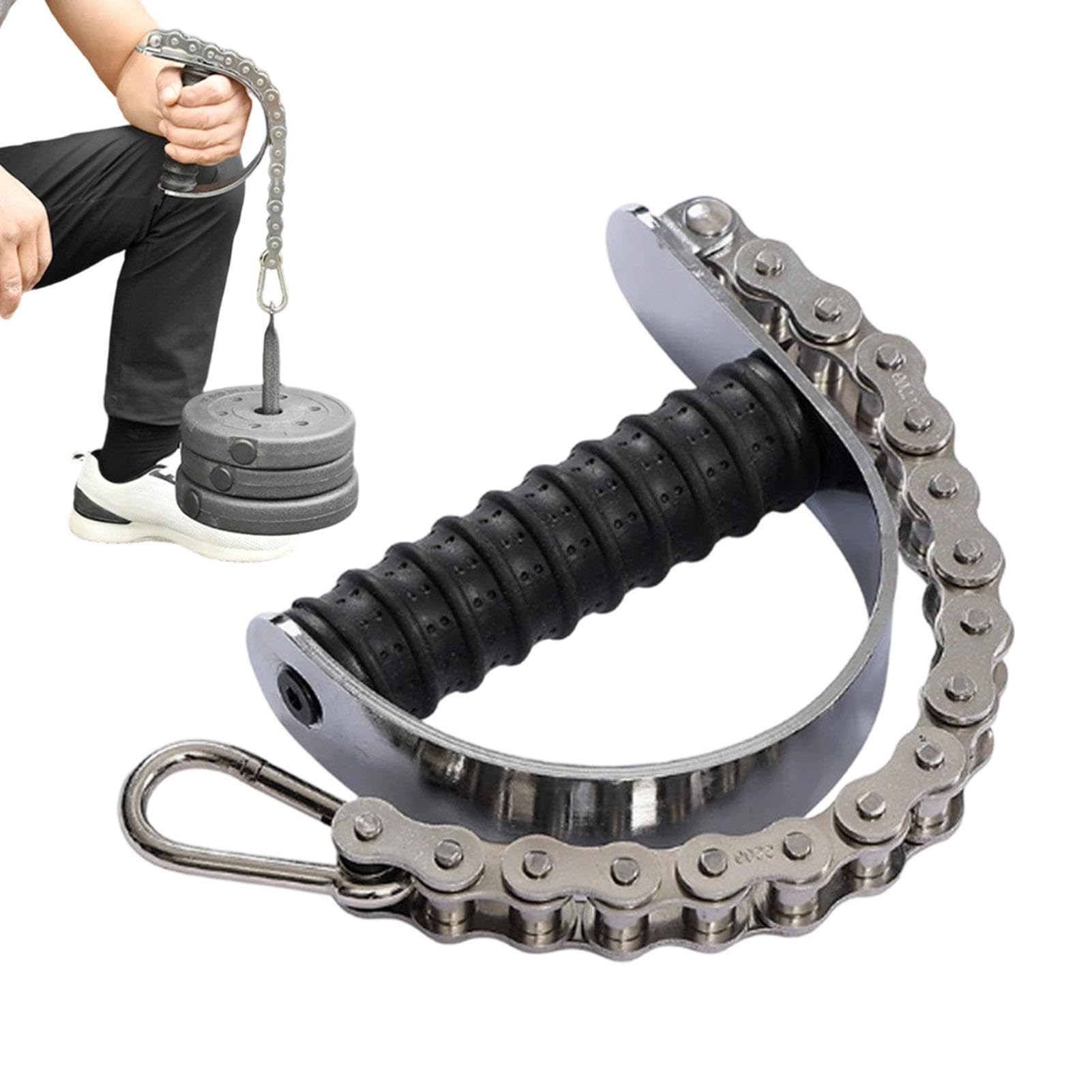 Set di allenamento per avambraccio, Power Grip 37 cm, supporto per resistenza in acciaio, dispositivo di controllo per allenamento del polso, dispositivo di supporto per la resistenza, allenamento