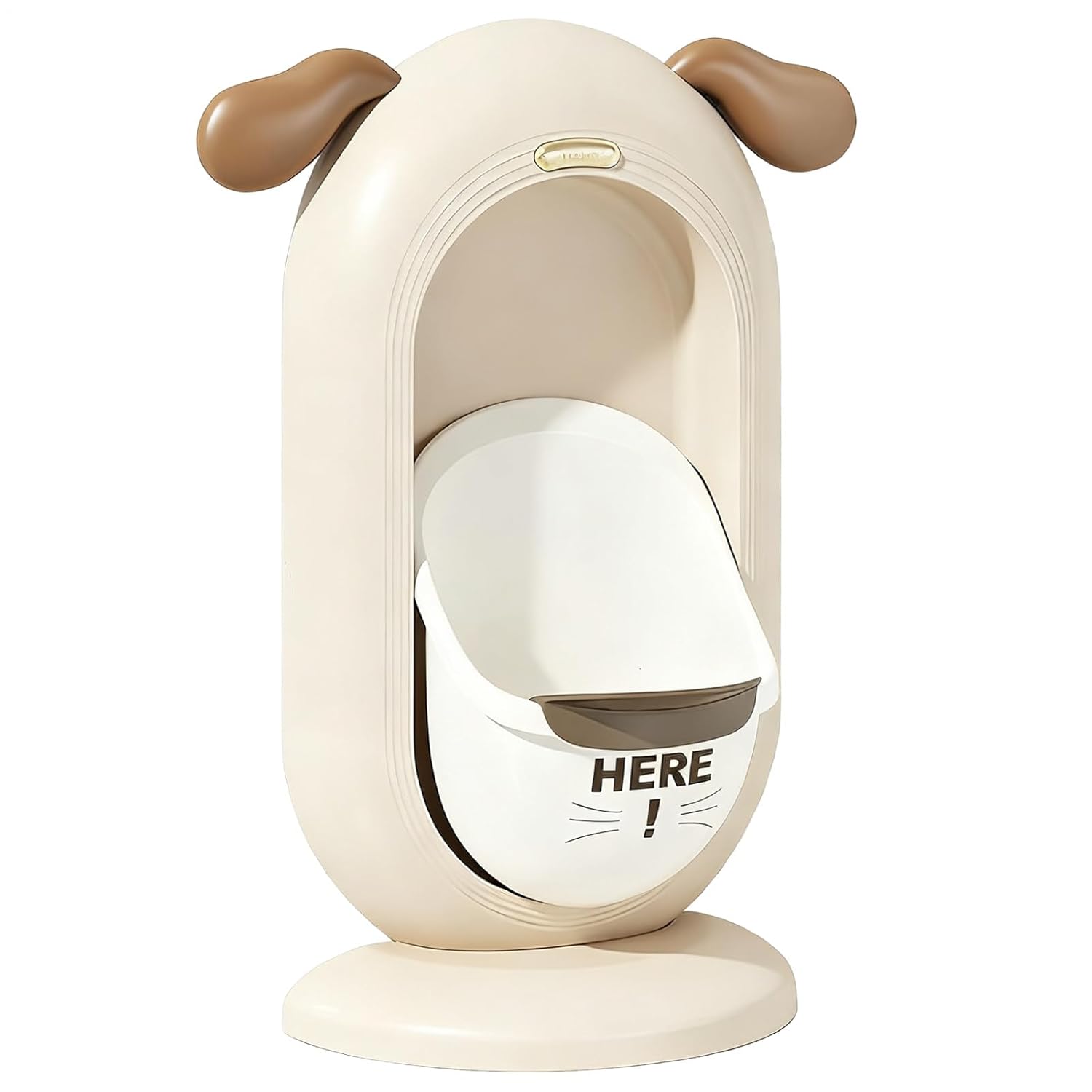 Todd-Ler Boy Urinal, with Wall-Mounted Design, 23.5x44.5cm, Potty Training Cute Shape Urinal, Wall-Mounted Potty, Splash-Proof & Hygienic, for Home, Bathroom, Vacation, Overnight Stays, Daycare