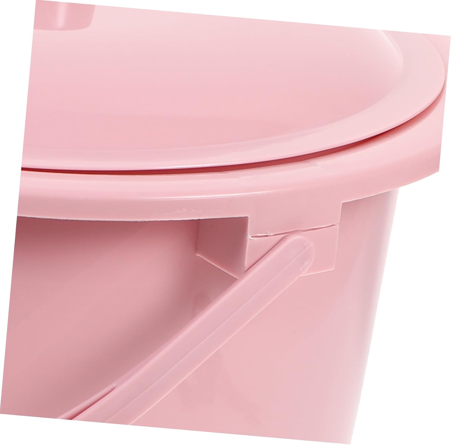 Portable Chamber Pot with Lid, Thickened Handheld Urinal Bucket for Home Nighttime Use, Red Spittoon Potty for Adults and Elderly, 1pcs Bedpan Urine Container