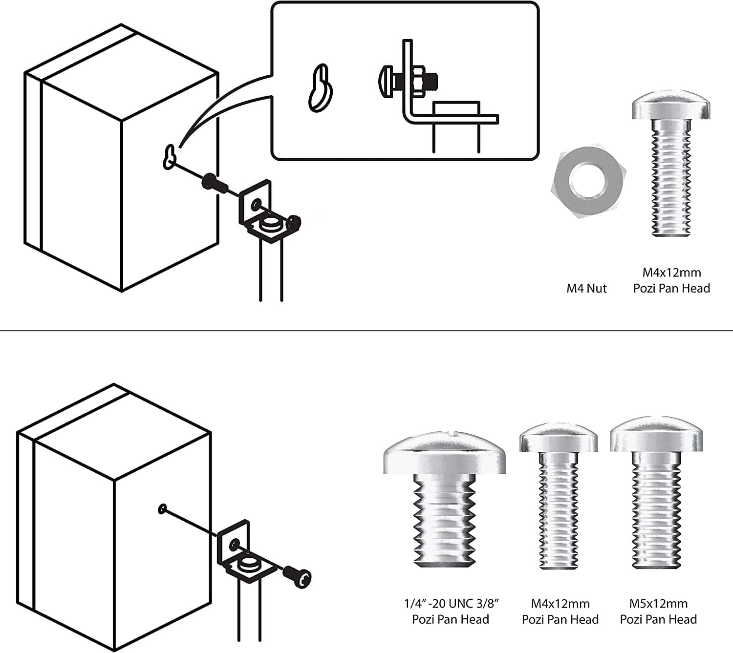 Adjustable Black Glass Speaker Floor Stands, Set of 2