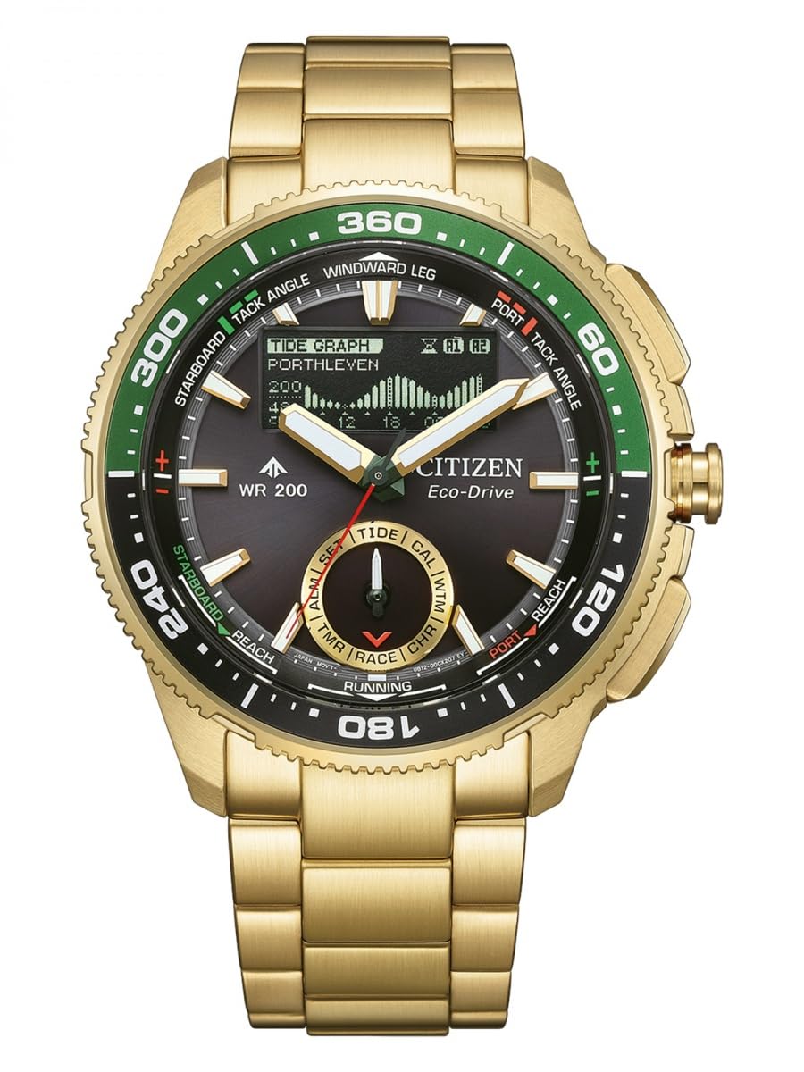 Citizen Promaster Eco-Drive Solaruhr Wave Tracker Goldfarben JV3002-51E