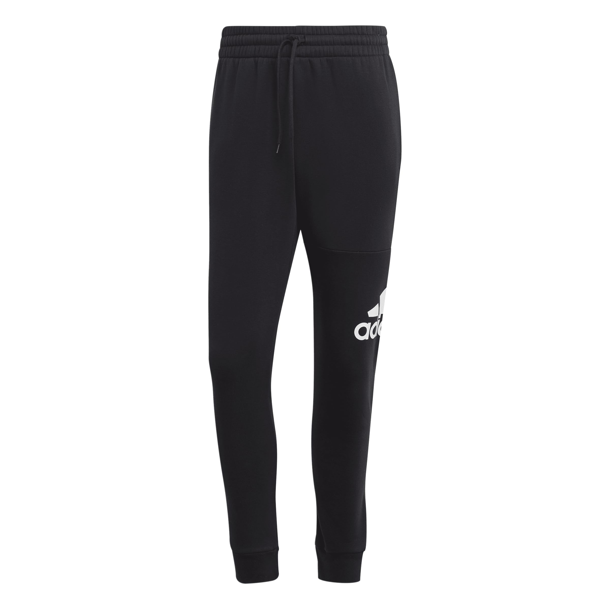adidas Men's Essentials Fleece Tapered Cuffed Pants, Black, S