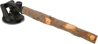 Vara de pé para Pássaros, Poleiro de Papagaio de Madeira, Fácil Instalação, Confortável, Evita Escorregões, Seguro, Durável para Pássaros Pequenos e Médios para Periquitos (25CM)