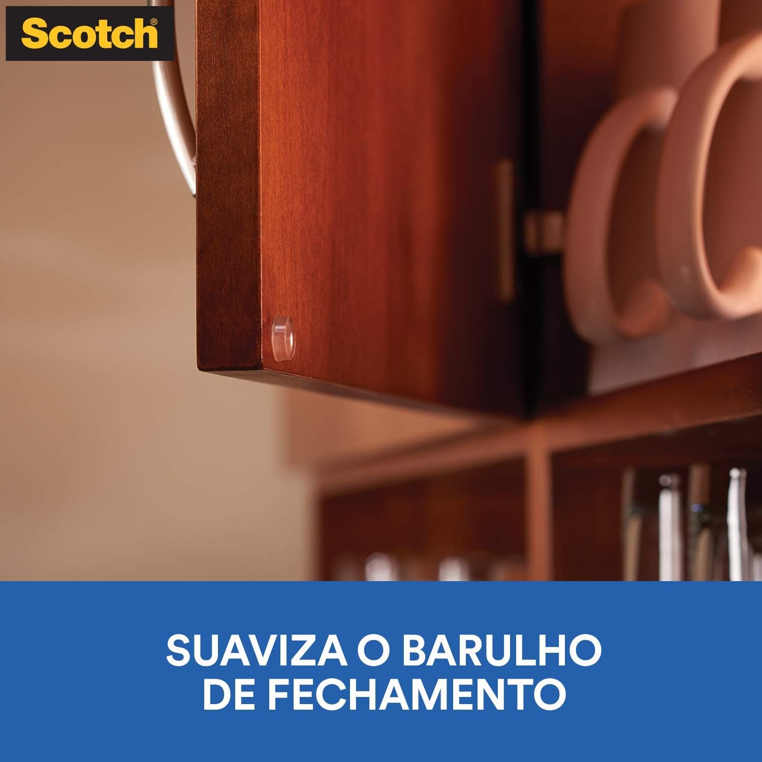Scotch, 3M, Protetor Anti-Impacto, Redondo, Pequeno, 20 unidades