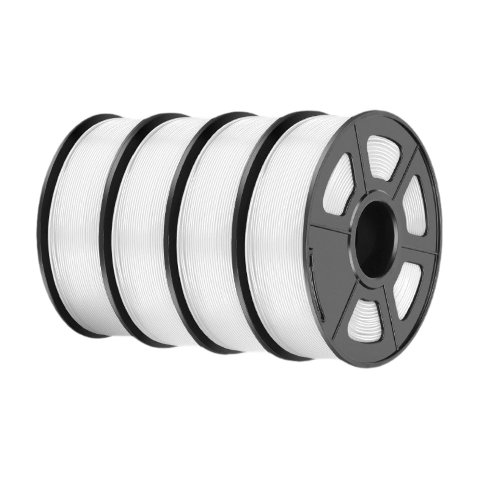 4 para Impresora 3D, Suministros impresión, Resistentes al Desgaste, Accesorios universales, Material Profesional para Impresora 3D, Blanco