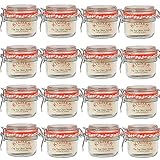 Kilner 12 x Clip Top Glass Storage Jar - Round 125ML - Preserving jars