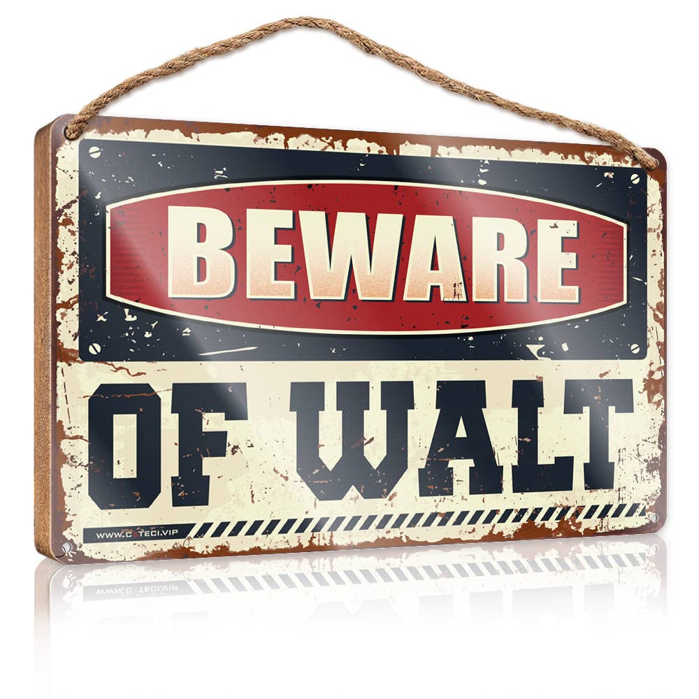 Dtha One Color Wood Pantry Signs For Kitchen Beware Of Walt Wooden Sign Front Door Decor Signs For Front Door(15X28cm)