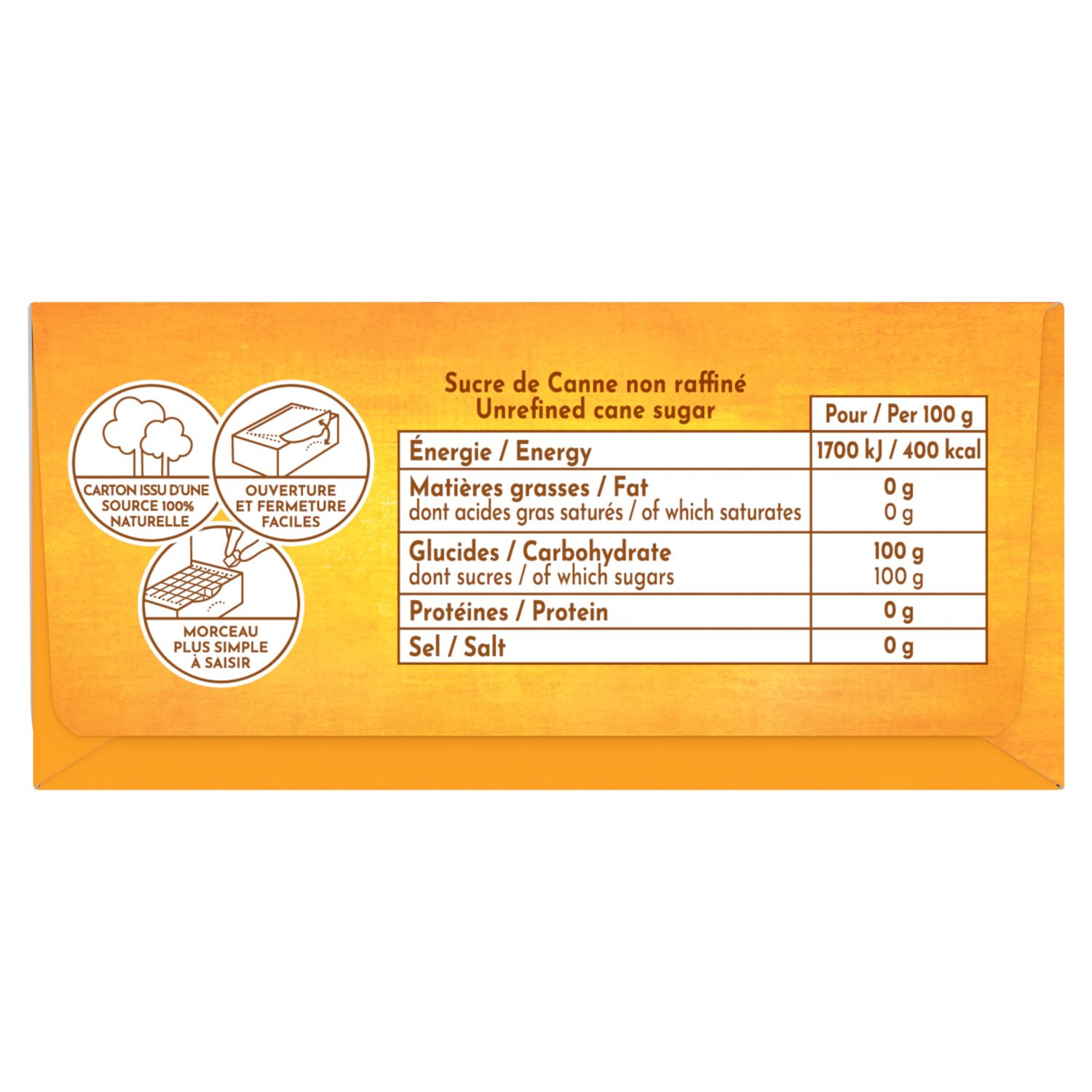 SAINT LOUIS Sucre de Canne Non Raffiné en Morceaux Sécables 1kg — Authentique Saveur de Terroir, Commerce Équitable - Lot de 4