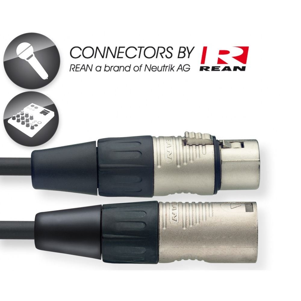 Cable del micrófono Stagg NMC15R (15m) negro