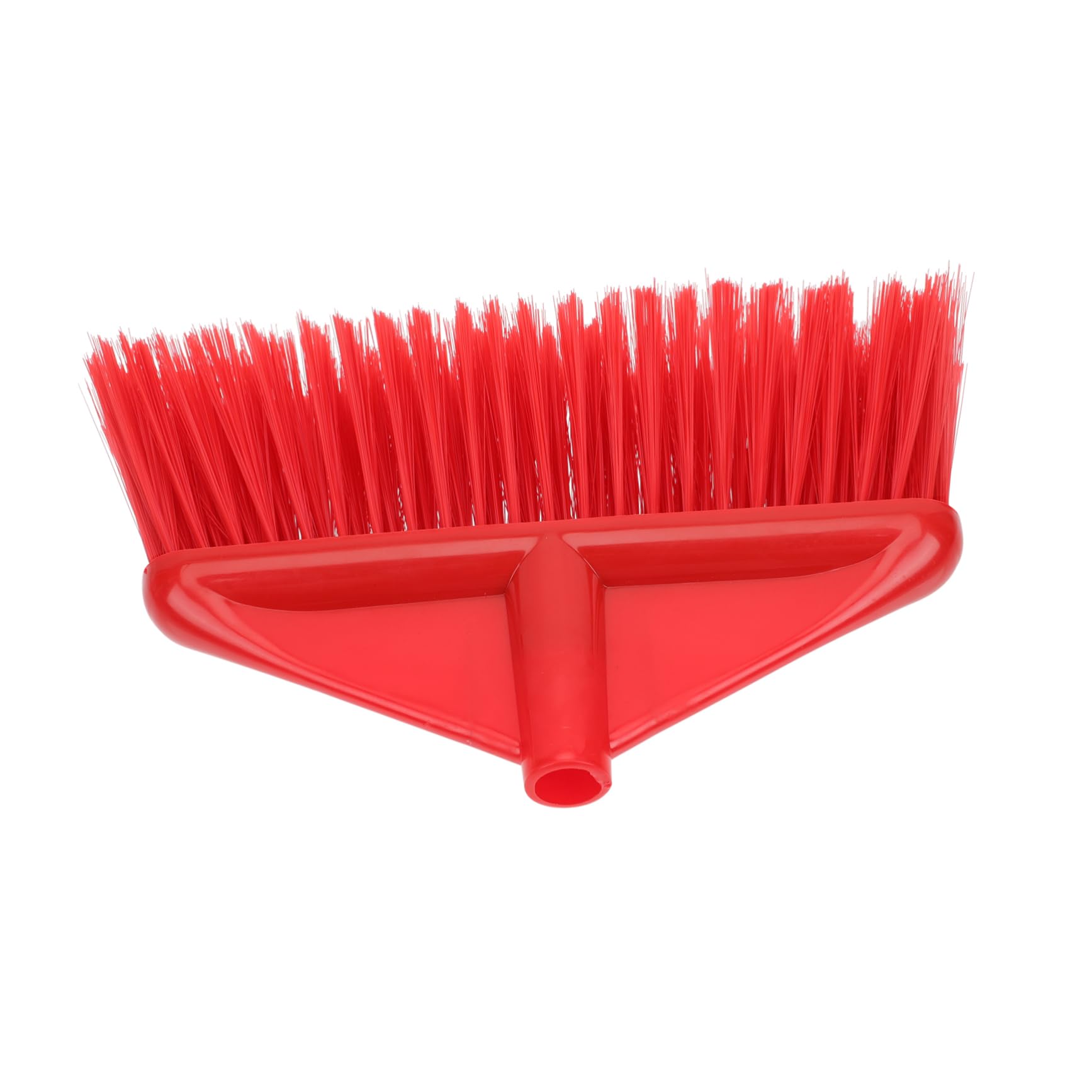 Healeved Broom Head Tile Cleaning Brush Soft Bristle Cleaning Brush Bath Broom Brush Head Cleaner Brush Broom Refill Head Broom Part Kitchen Accessory Pet Broom Red Plastic