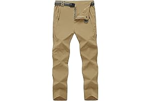 5-Pocket Men's Breathable Work Pants for Enhanced Mobility and Comfort