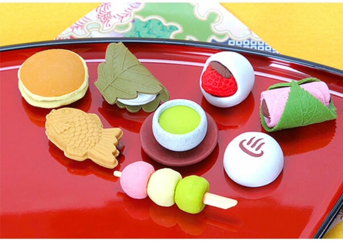 Amazon.co.jp: イワコー おもしろけしごむ 和菓子 8個セット イワコー