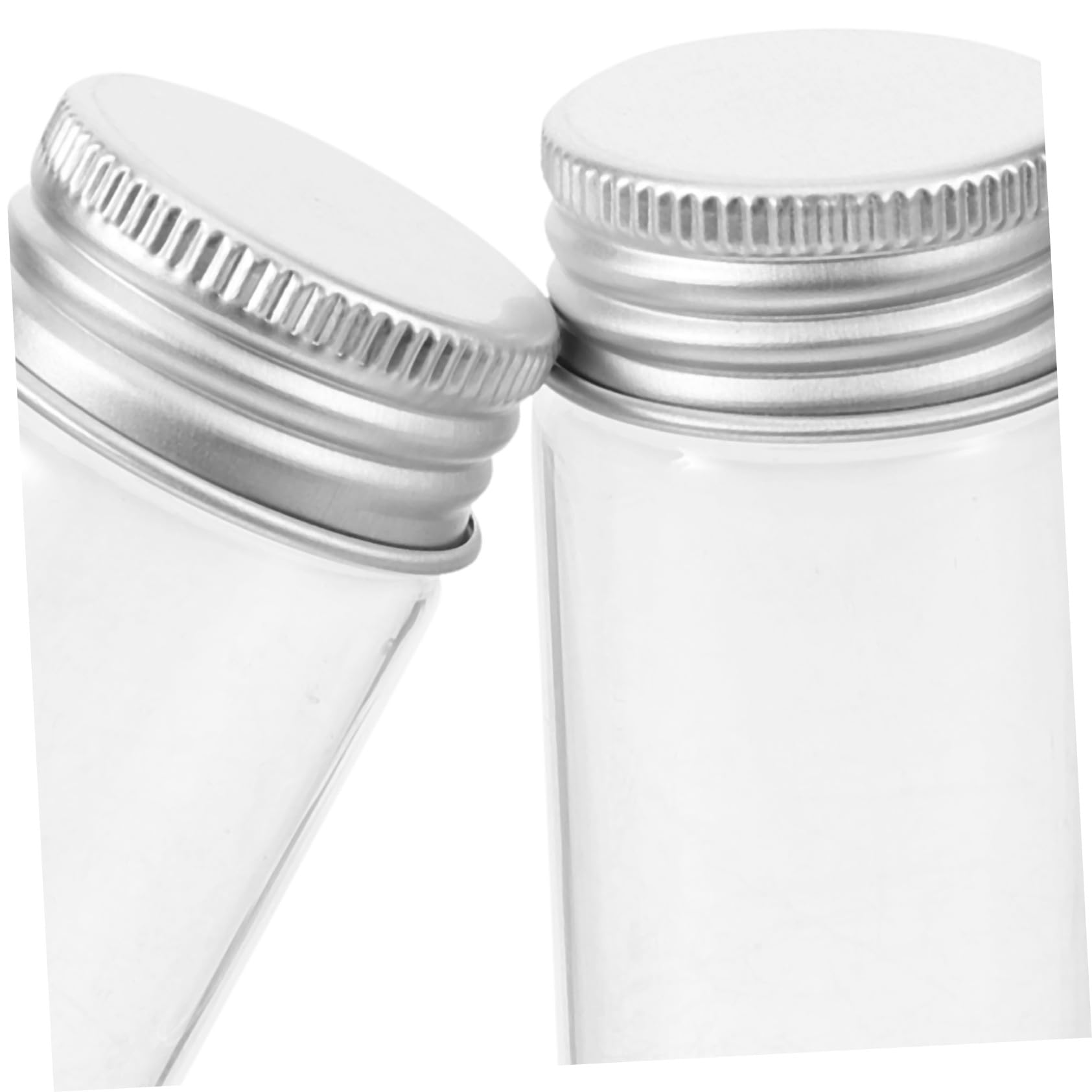 30 Pezzi Mini Provette Vetro Trasparente con Tappo Ermetico Contenitori Sigillati per Polveri e Capsule Barattoli Piccoli per Bomboniere e Laboratorio